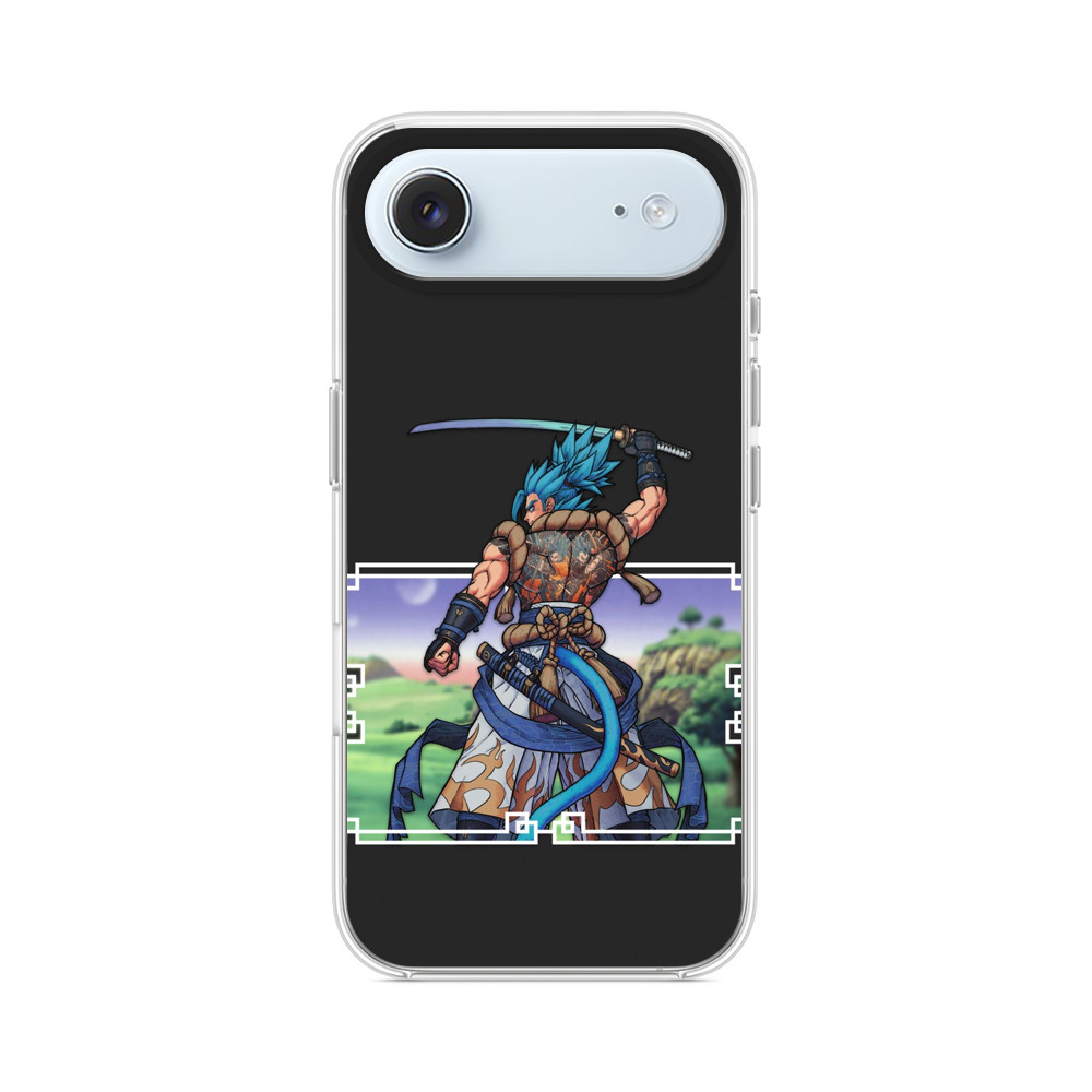 青髪戦士の背中美 iPhone Airオリジナルケース