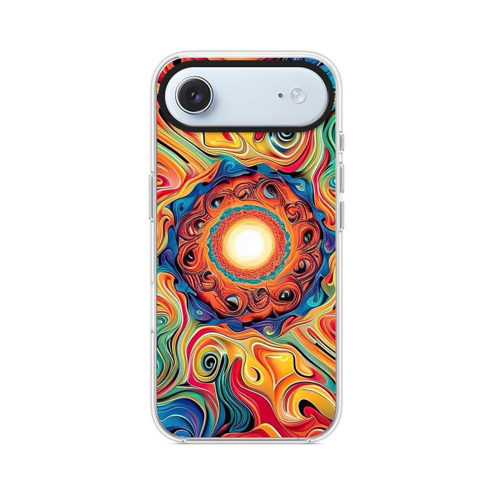 鮮やかな渦巻き模様 iPhone Airオリジナルケース