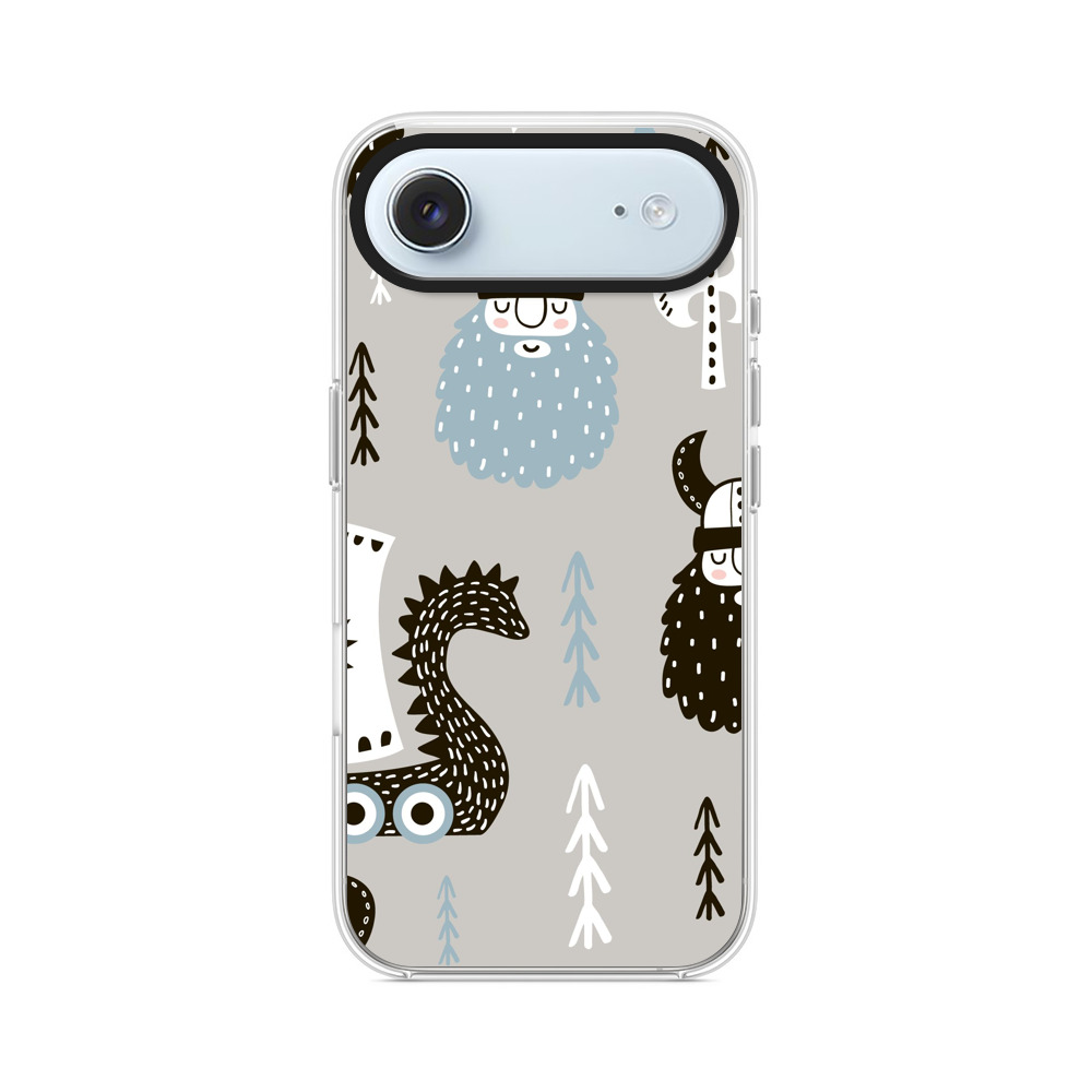 バイキングのパターン iPhone Airオリジナルケース