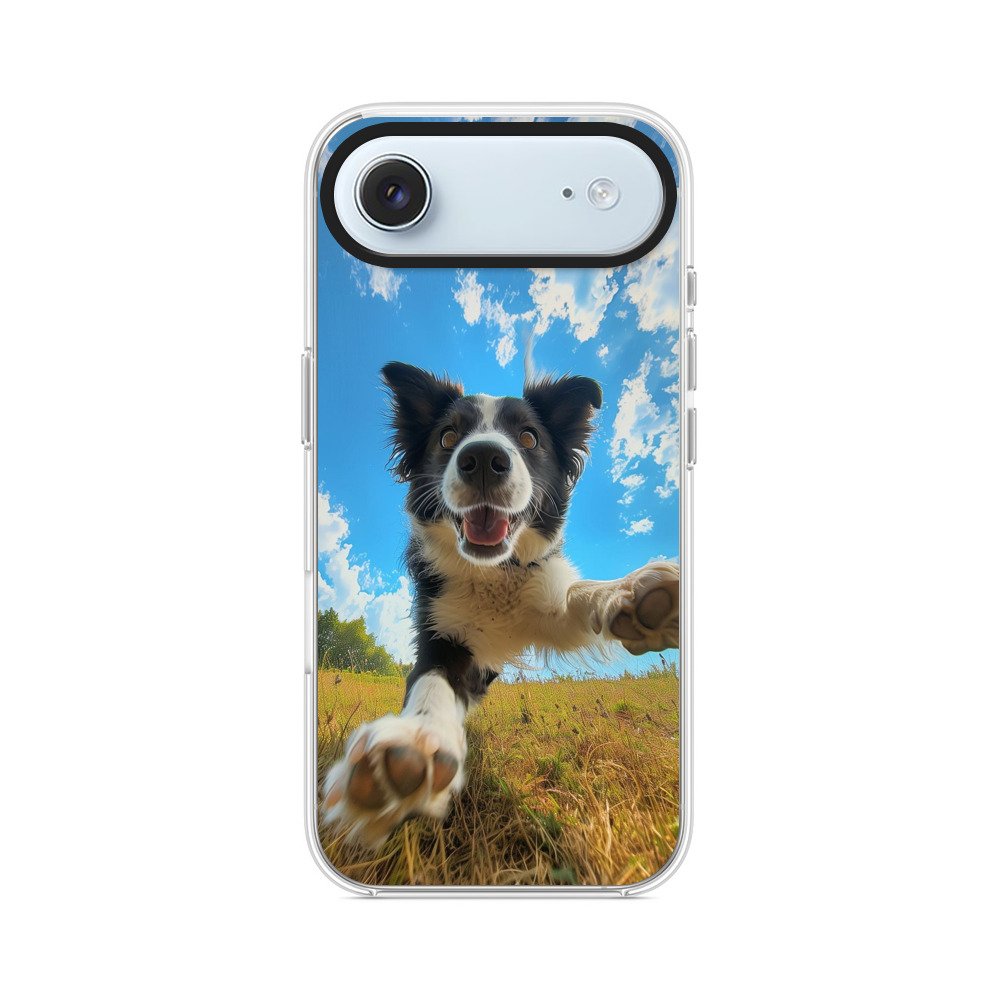 元気なボーダーコリー iPhone Airオリジナルケース