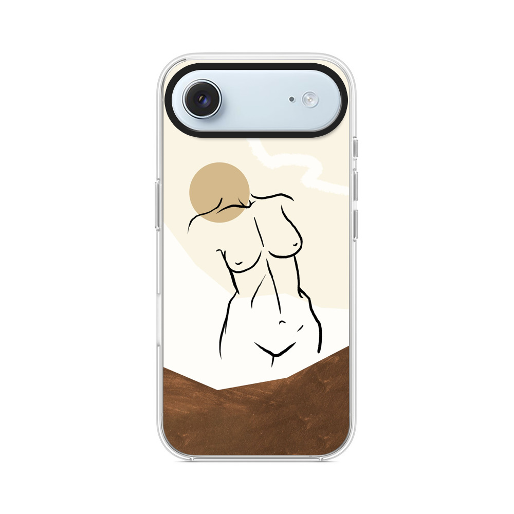 抽象的な女性のfigure iPhone Airオリジナルケース