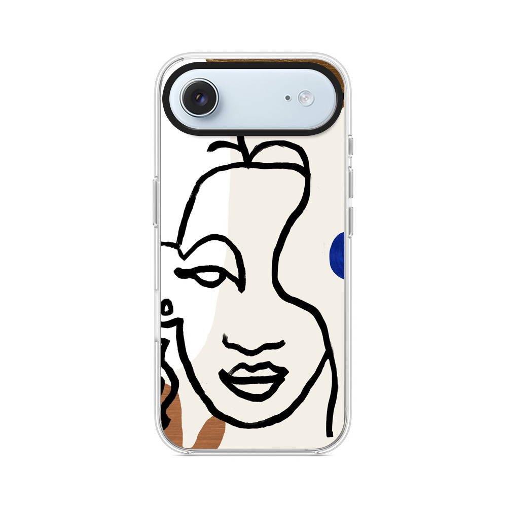 抽象的な女性の顔 iPhone Airオリジナルケース