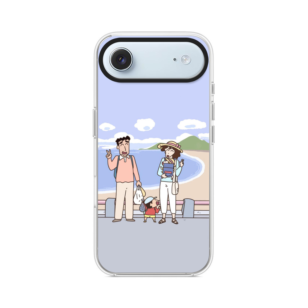 笑顔家族の海辺 iPhone Airオリジナルケース