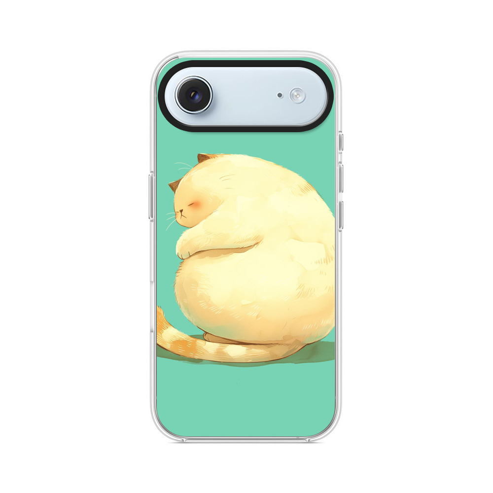 ふっくら眠る可愛い猫 iPhone Airオリジナルケース