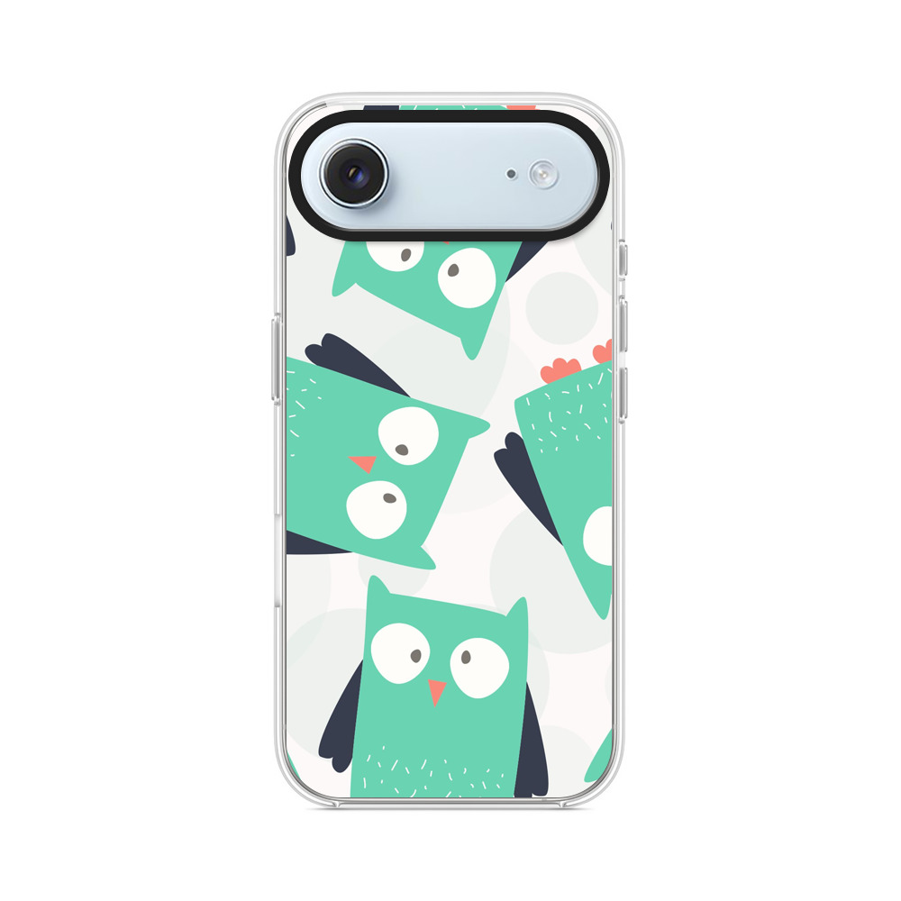 フクロウのパターン iPhone Airオリジナルケース