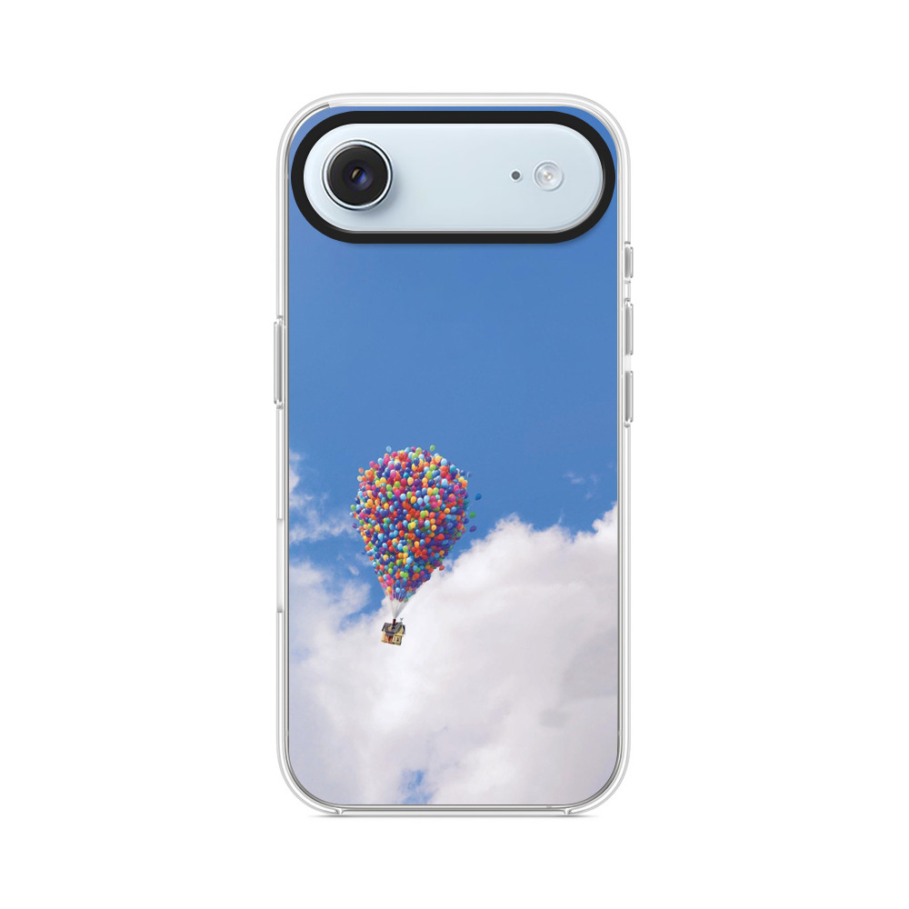 風船と家と青空 iPhone Airオリジナルケース