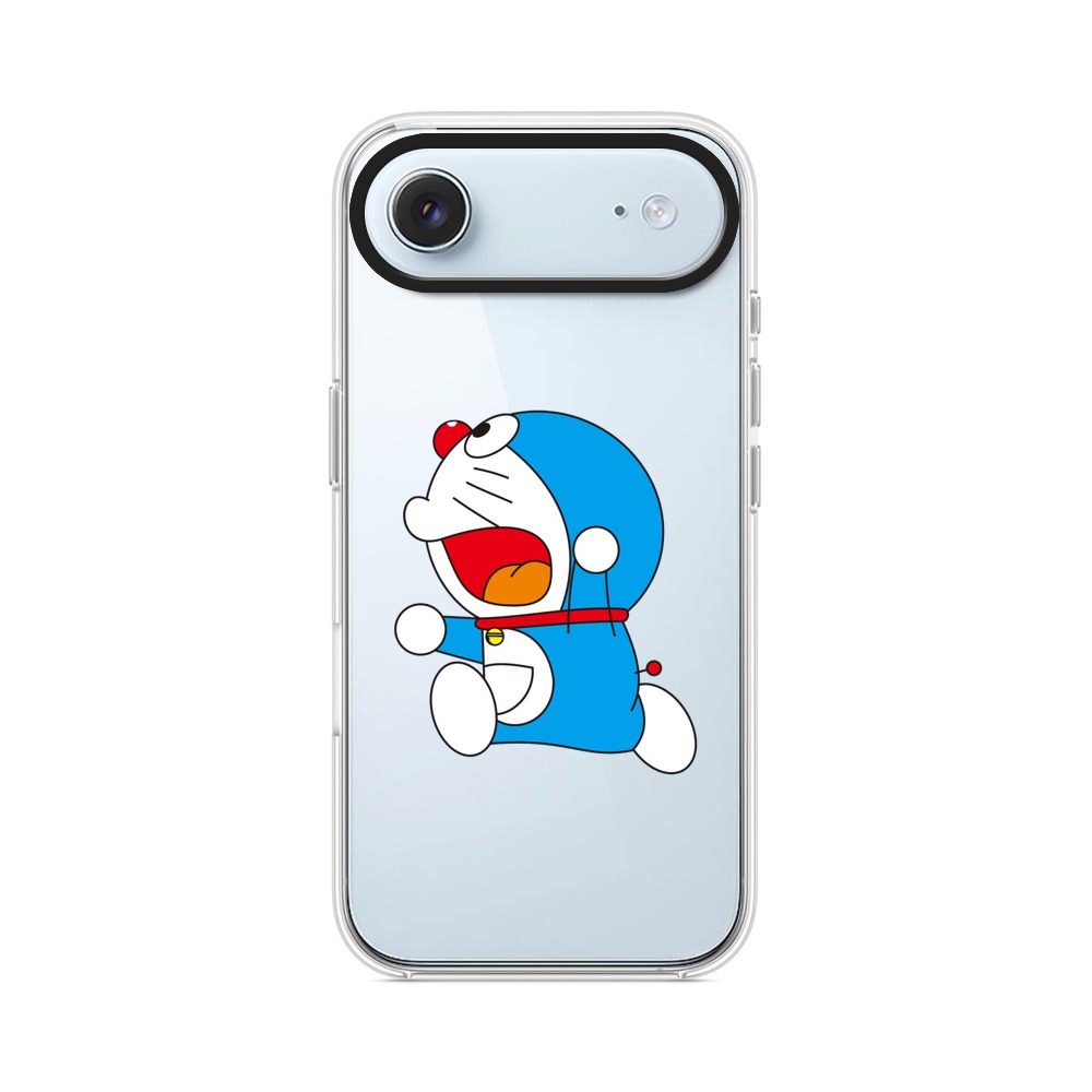 元気に走る青い猫キャラ iPhone Airオリジナルケース