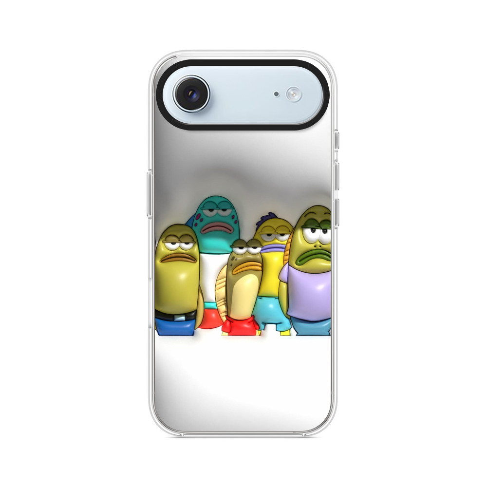 個性的な魚のキャラたち iPhone Airオリジナルケース