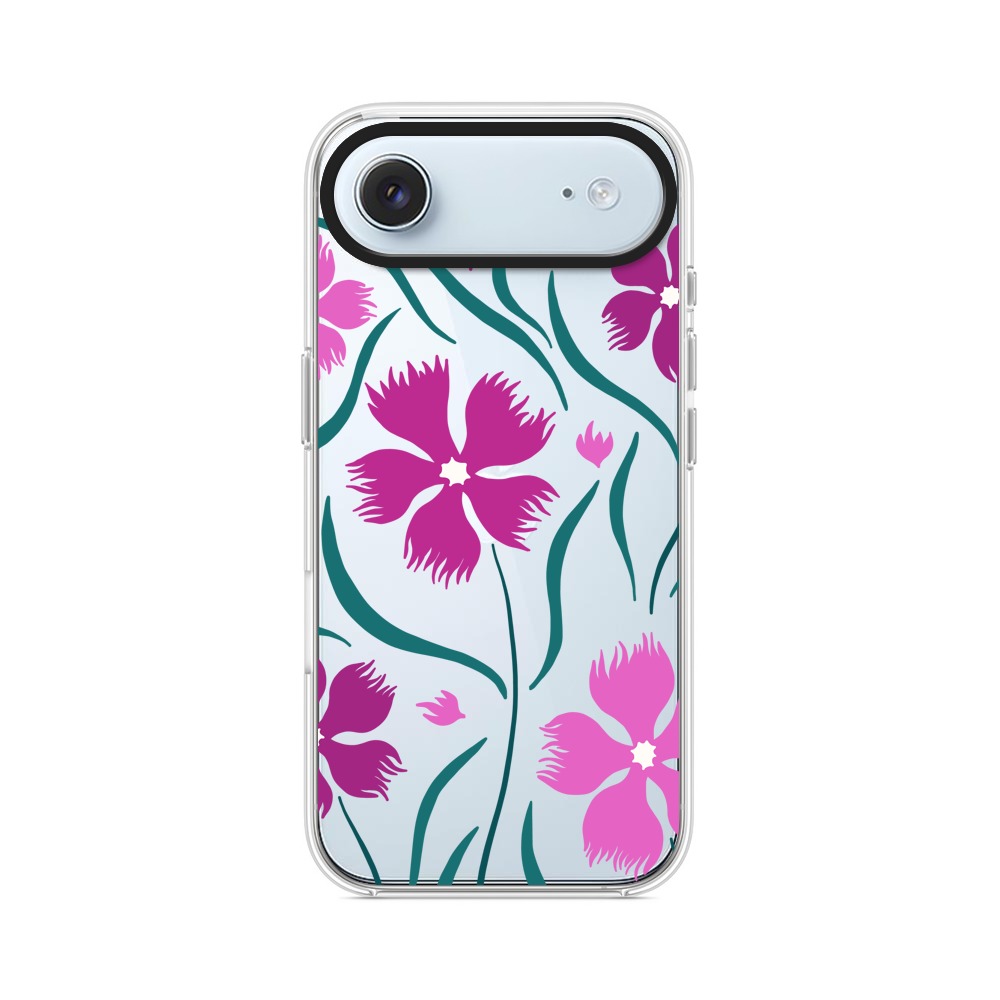 花のデザイン iPhone Airオリジナルケース