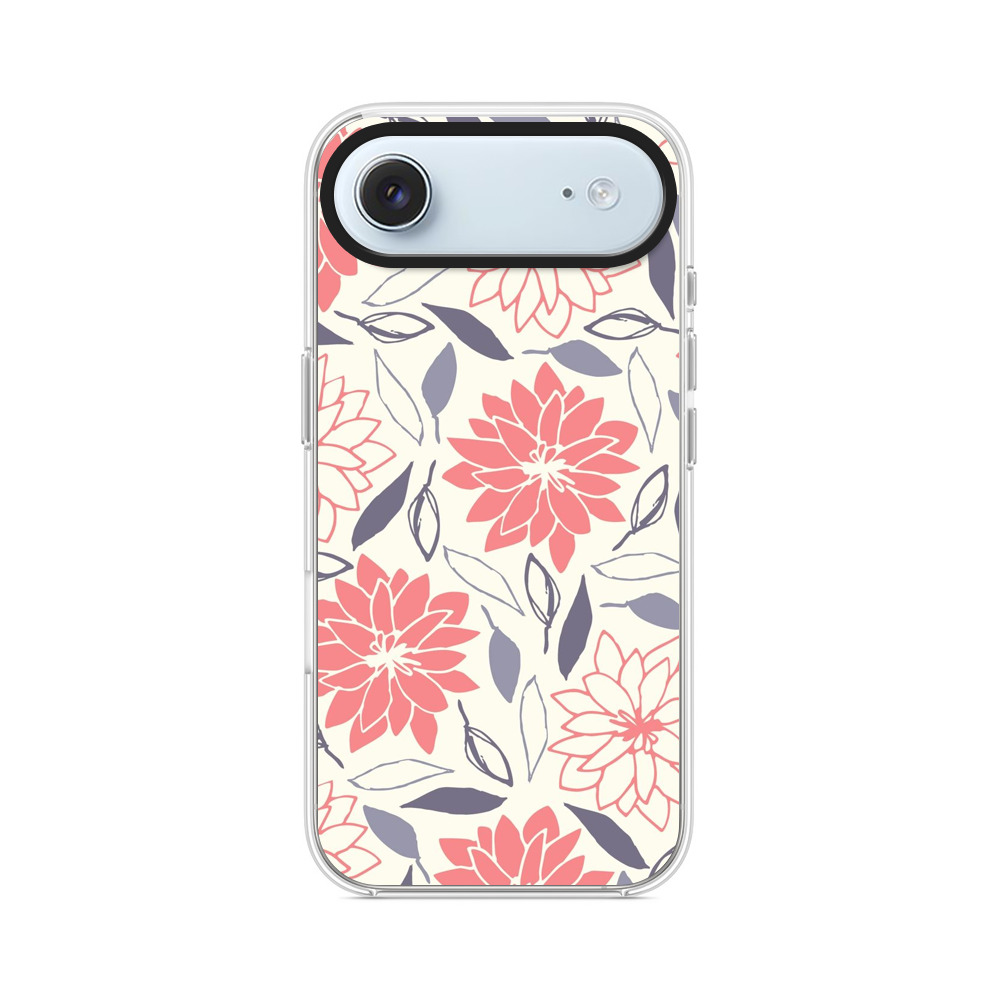 花のパターン iPhone Airオリジナルケース