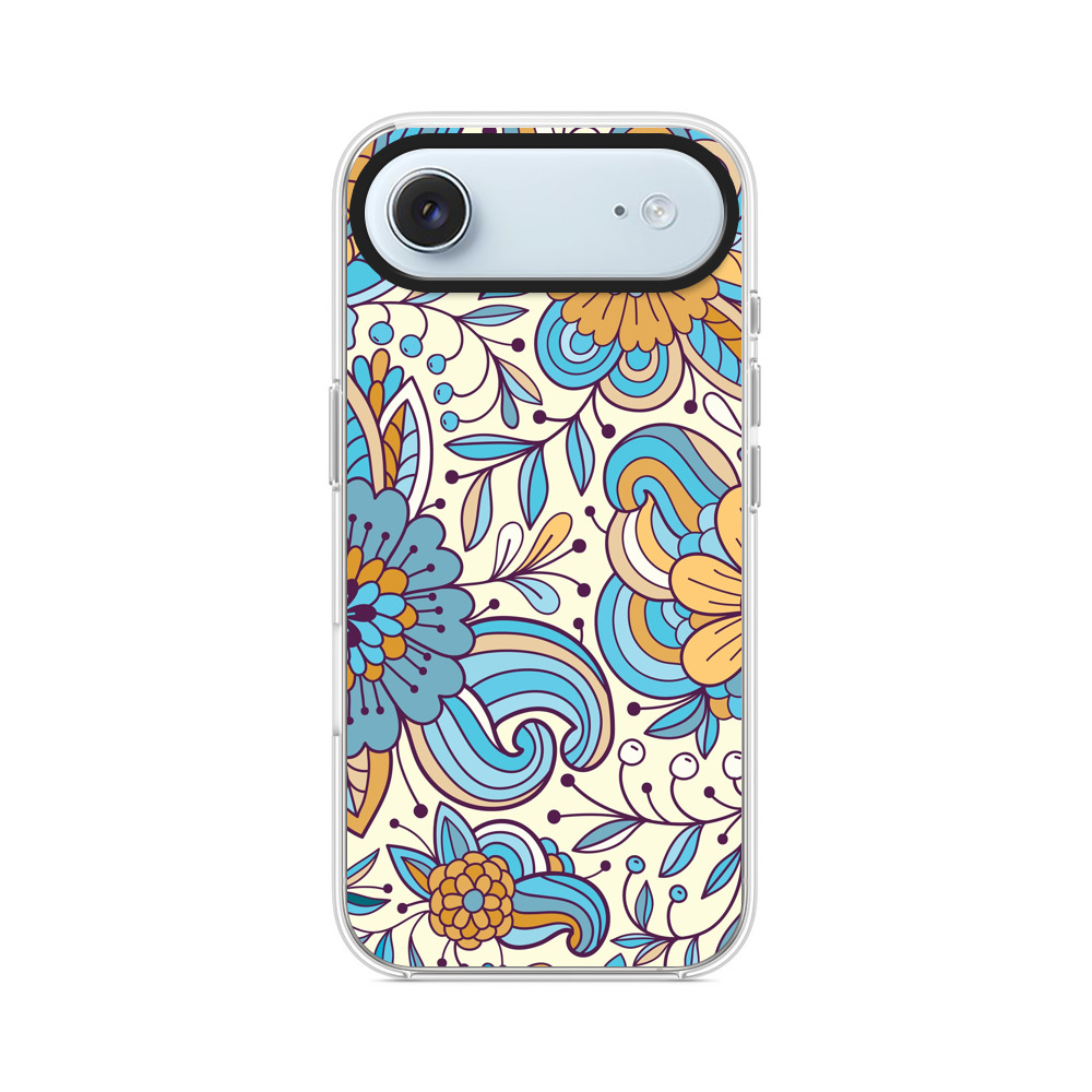 花のパターン iPhone Airオリジナルケース