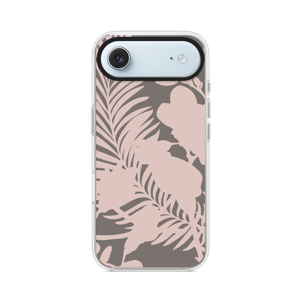 花と葉のパターン iPhone Airオリジナルケース