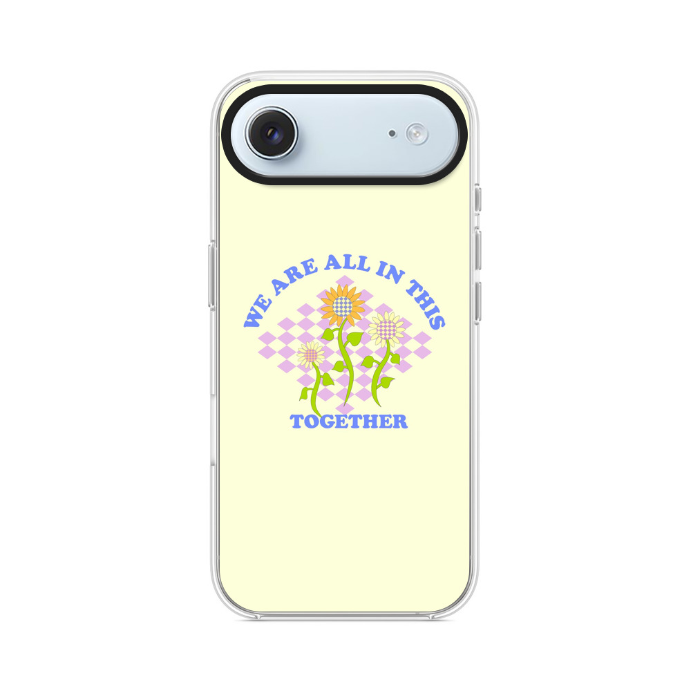 花とメッセージ iPhone Airオリジナルケース