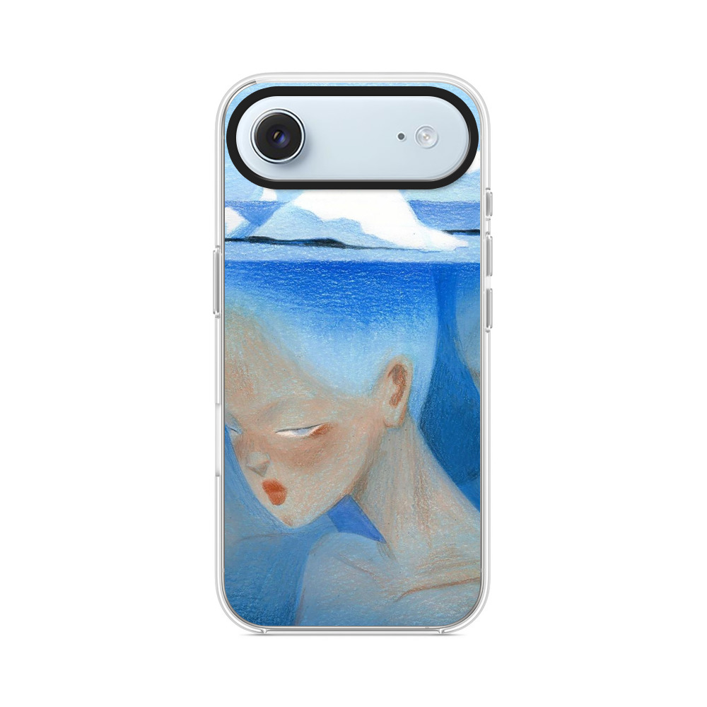 氷山と人の顔の幻想 iPhone Airオリジナルケース