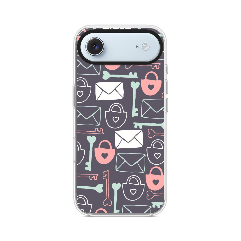 鍵と封筒のパターン iPhone Airオリジナルケース