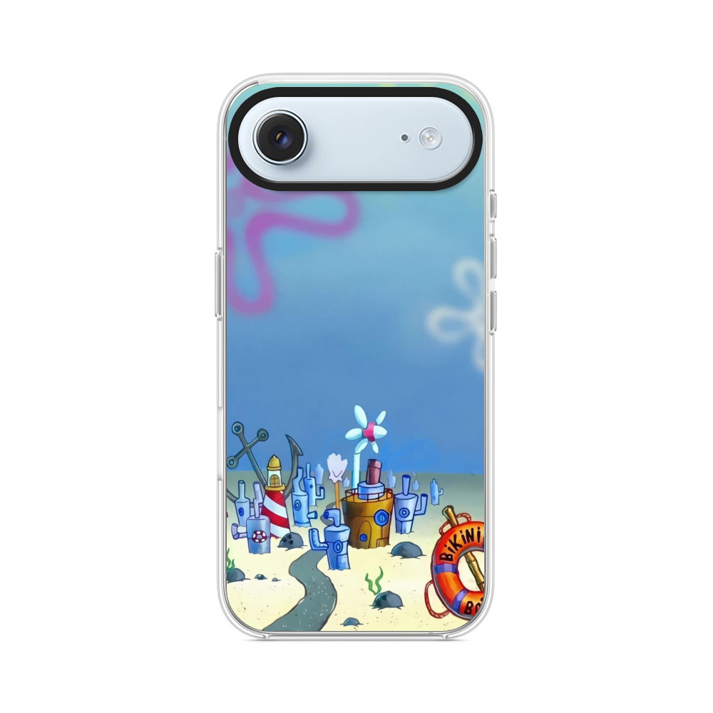 海底都市のイラスト iPhone Airオリジナルケース