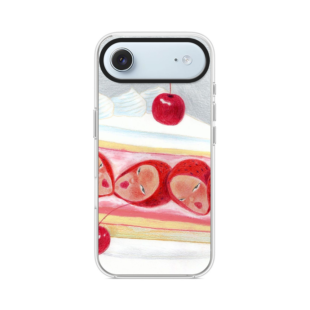 顔のいちごケーキ iPhone Airオリジナルケース