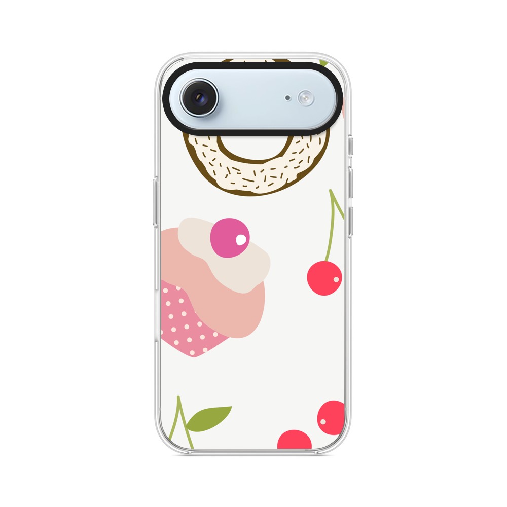 カップケーキとドーナツのパターン iPhone Airオリジナルケース