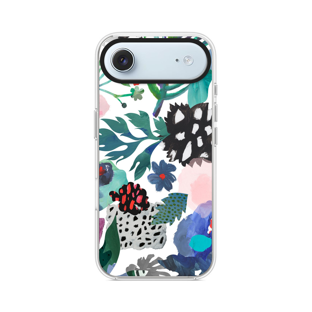 カラフルな抽象花柄 iPhone Airオリジナルケース