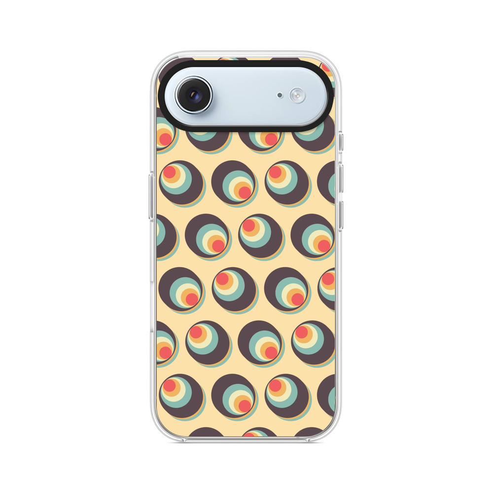 カラフルな円形パターン iPhone Airオリジナルケース