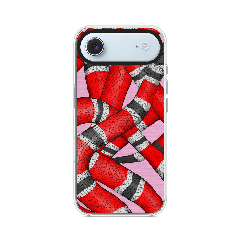 カラフルなヘビのデザイン iPhone Airオリジナルケース