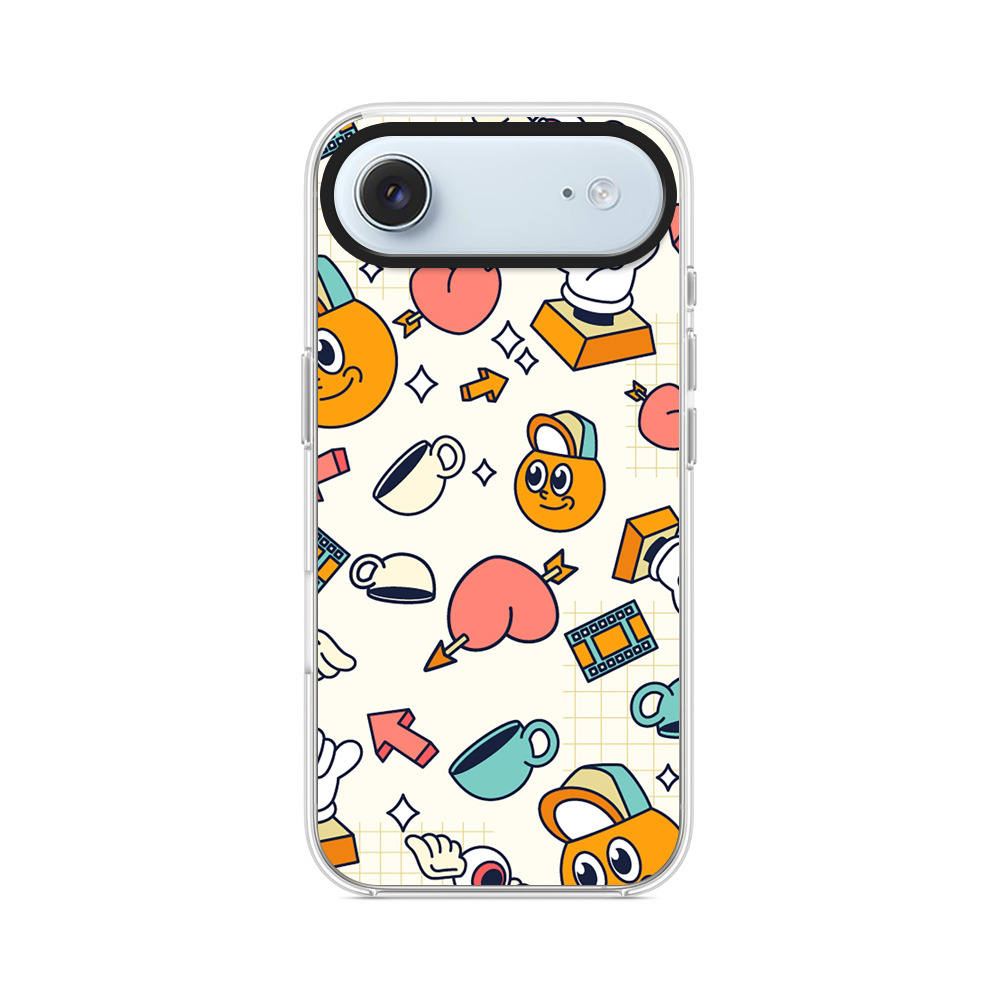 カラフルなパターン iPhone Airオリジナルケース