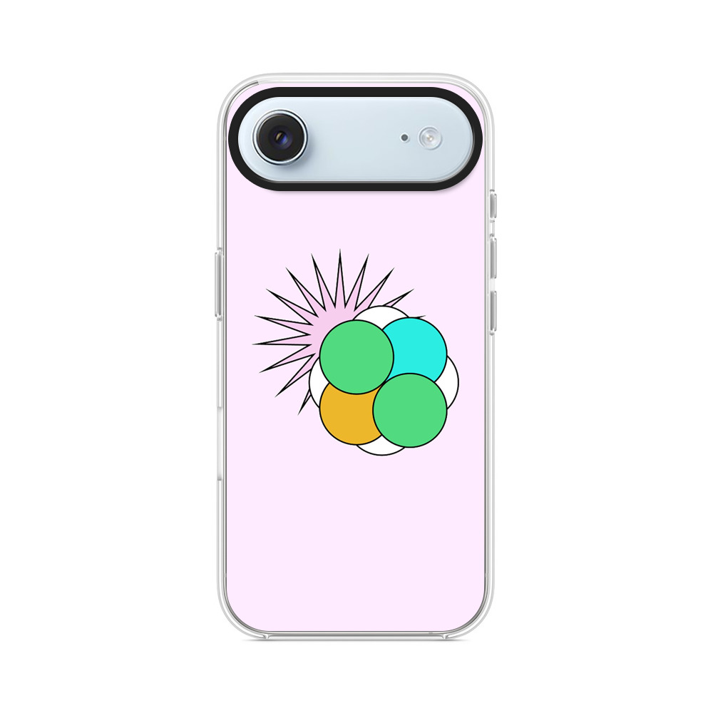 カラフルなサークル iPhone Airオリジナルケース