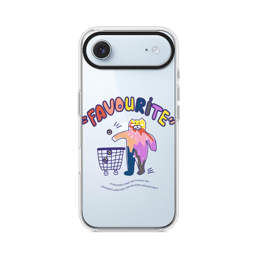 カラフルなショッピングキャートのイラスト iPhone Airオリジナルケース