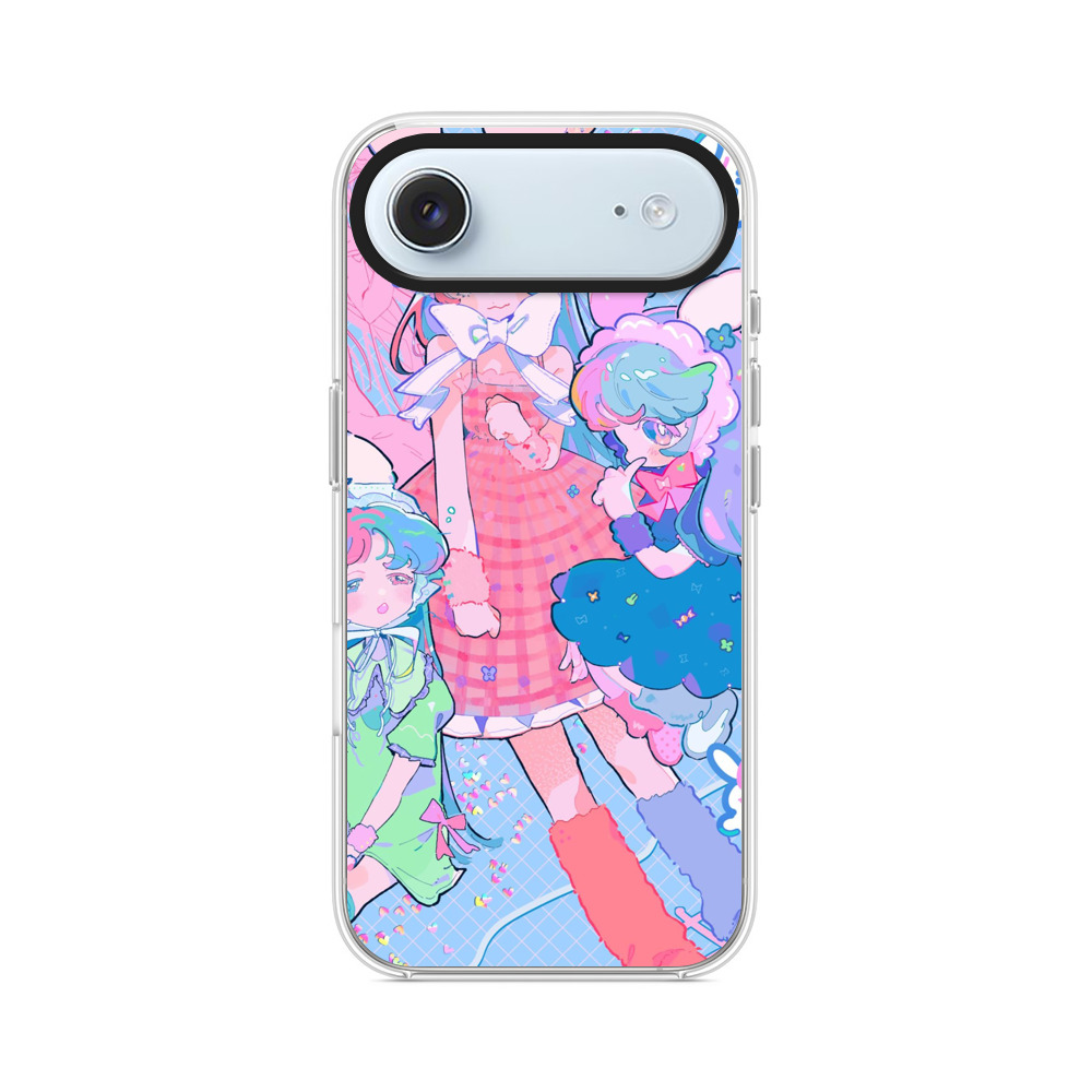 カラフルなウサギ耳の女の子たち iPhone Airオリジナルケース