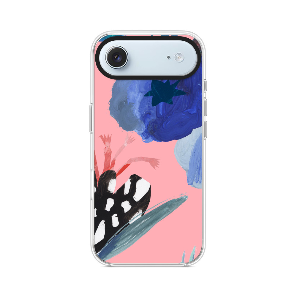 カラフルな抽象的な花 iPhone Airオリジナルケース