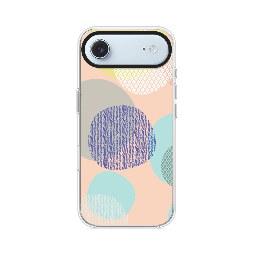 カラフルな円のパターン iPhone Airオリジナルケース