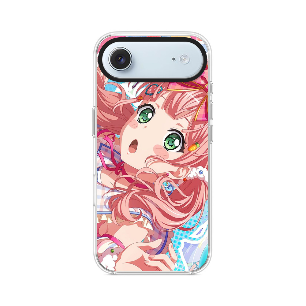 カラフルな風船とかわいい女の子 iPhone Airオリジナルケース