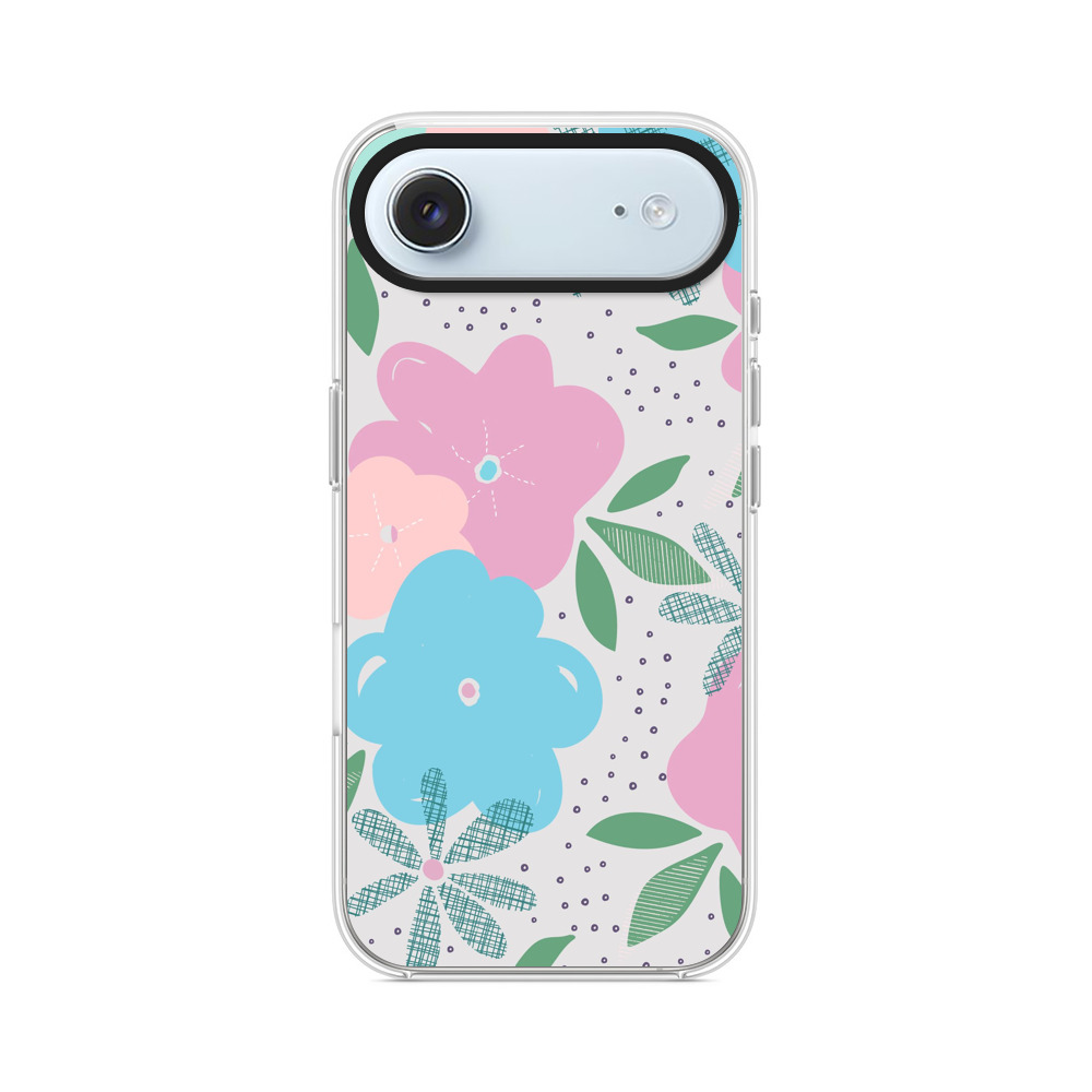 カラフルな花柄模様 iPhone Airオリジナルケース