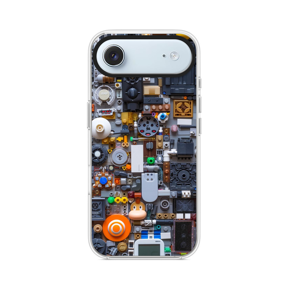 カラフルな部品アート iPhone Airオリジナルケース