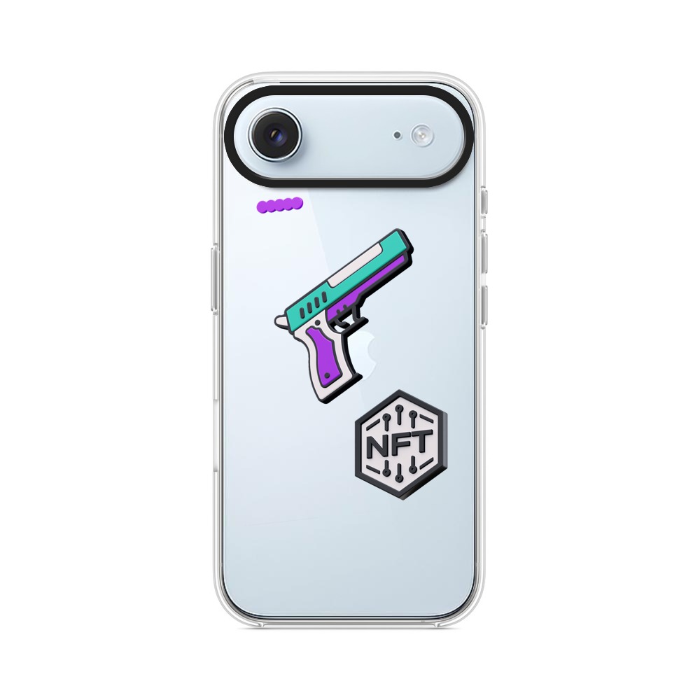 カラフルな銃のイラスト iPhone Airオリジナルケース