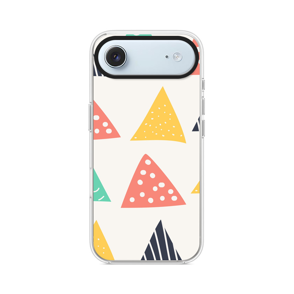 カラフルな三角形のパターン iPhone Airオリジナルケース