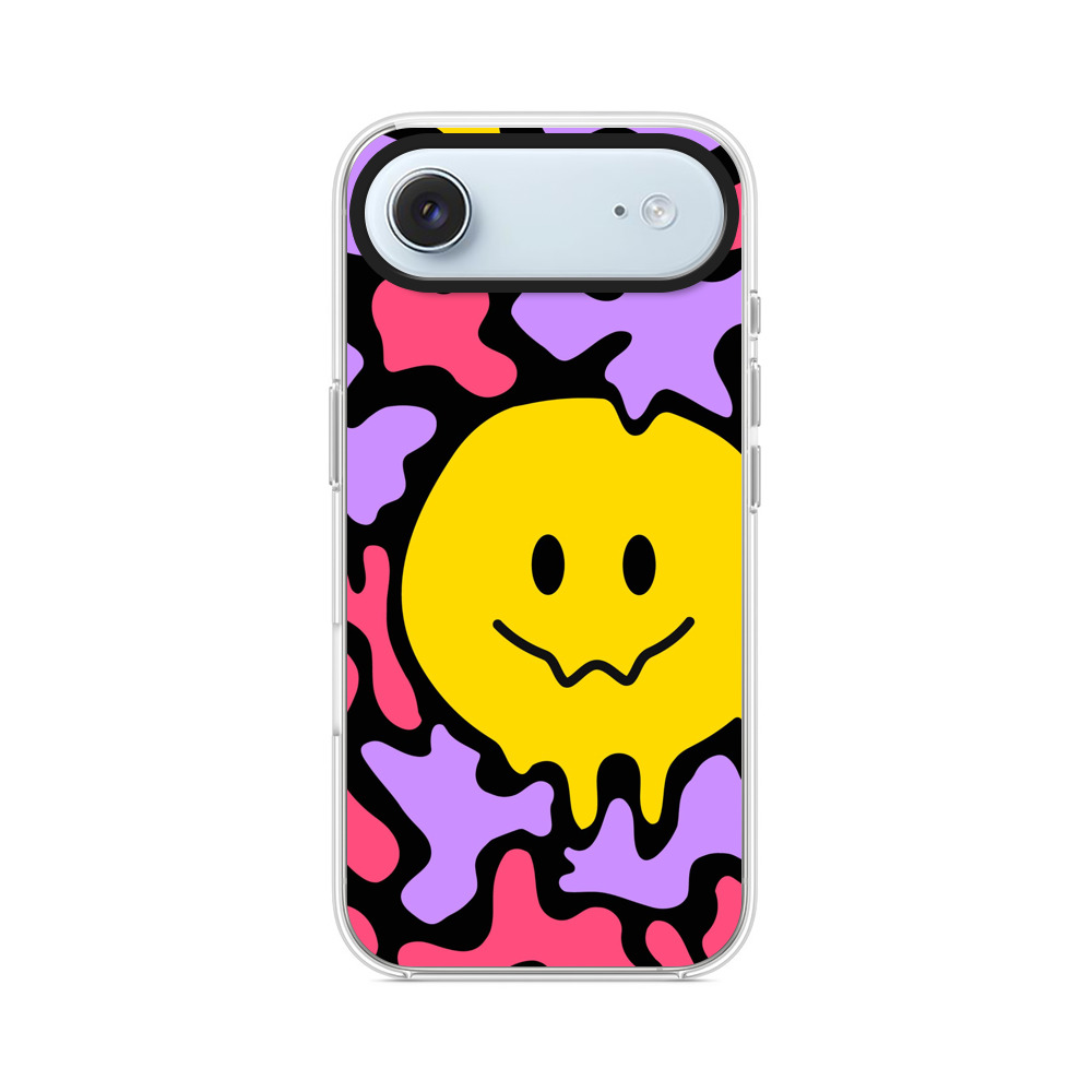 カラフルなスマイル模様 iPhone Airオリジナルケース