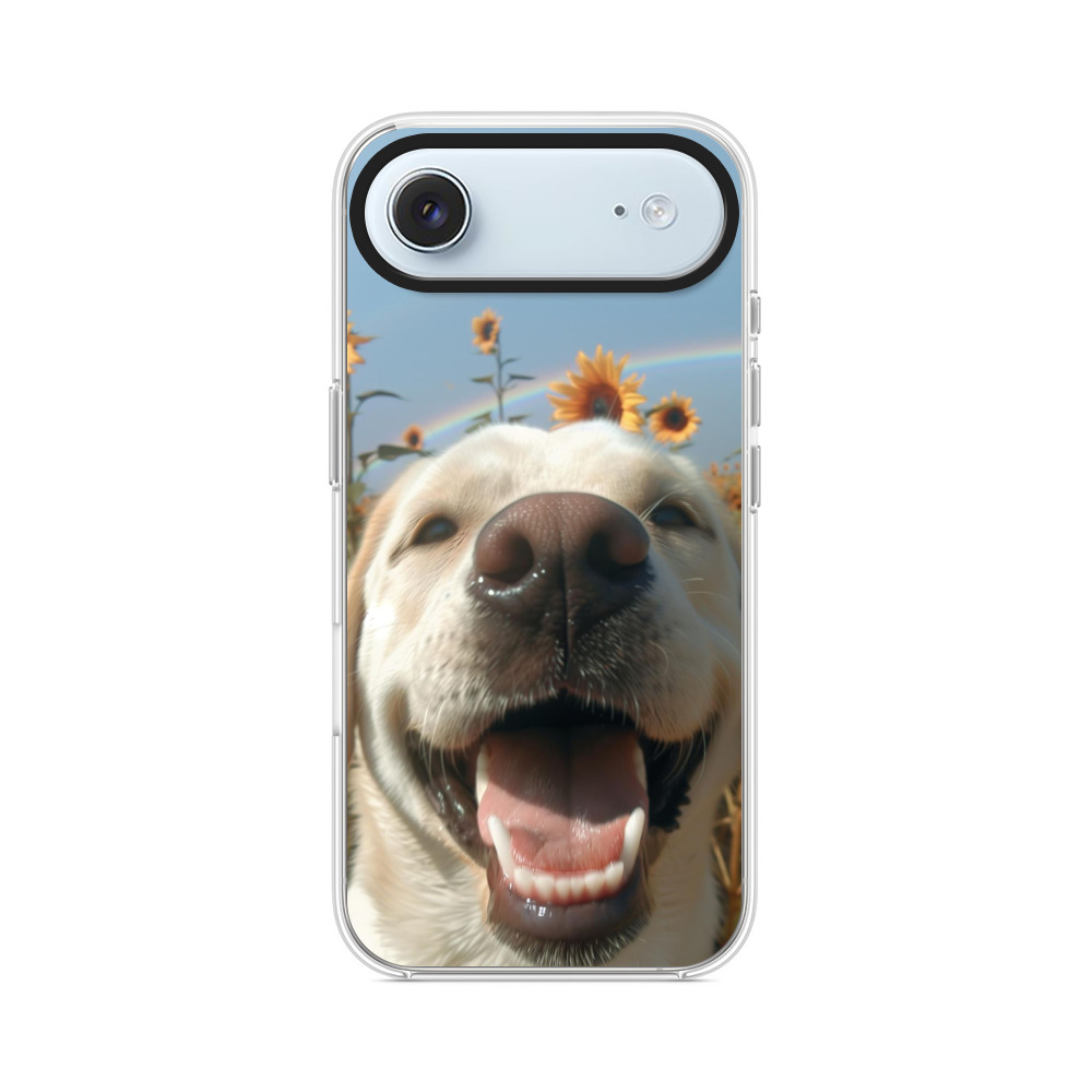 ひまわりと犬 iPhone Airオリジナルケース