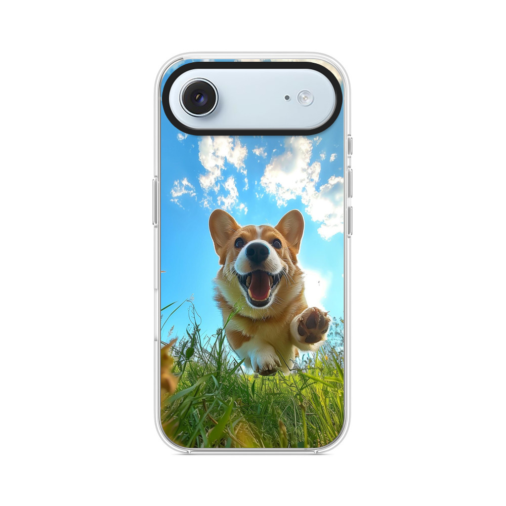 笑顔の元気なコーギー iPhone Airオリジナルケース