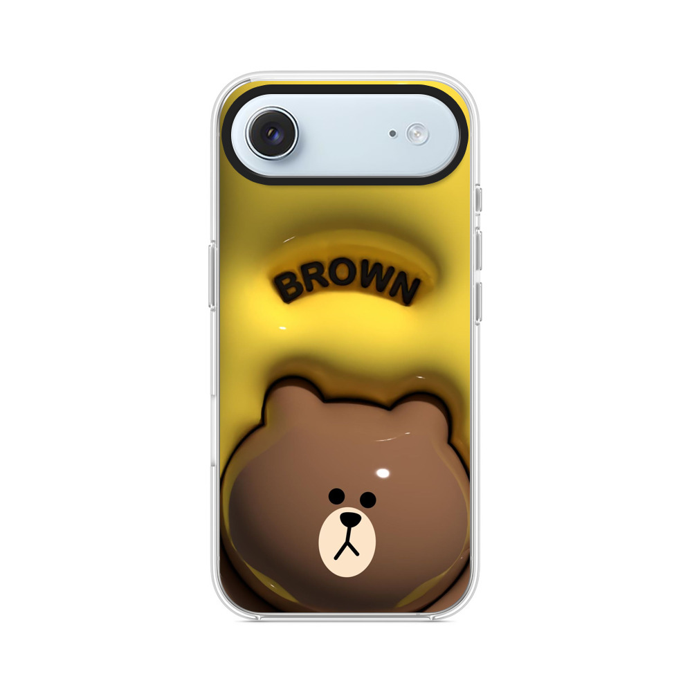 かわいいクマのブラウン iPhone Airオリジナルケース