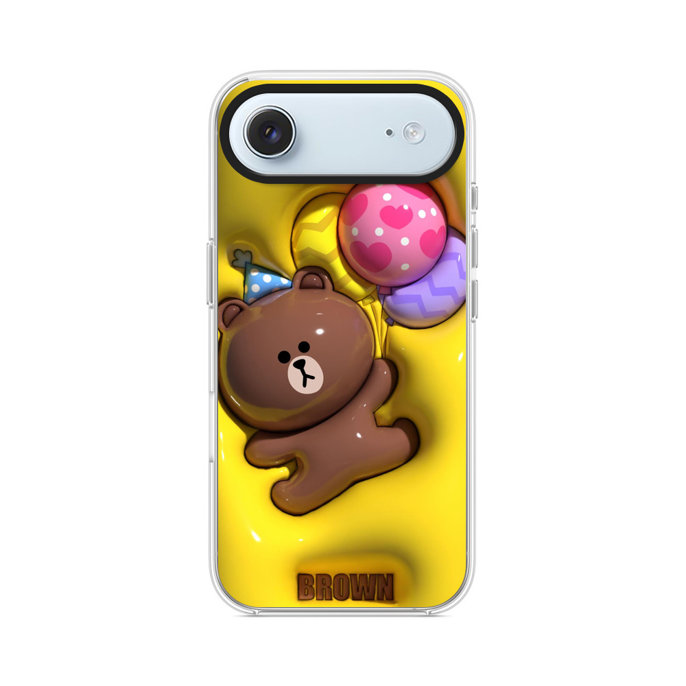 かわいいクマと風船 iPhone Airオリジナルケース
