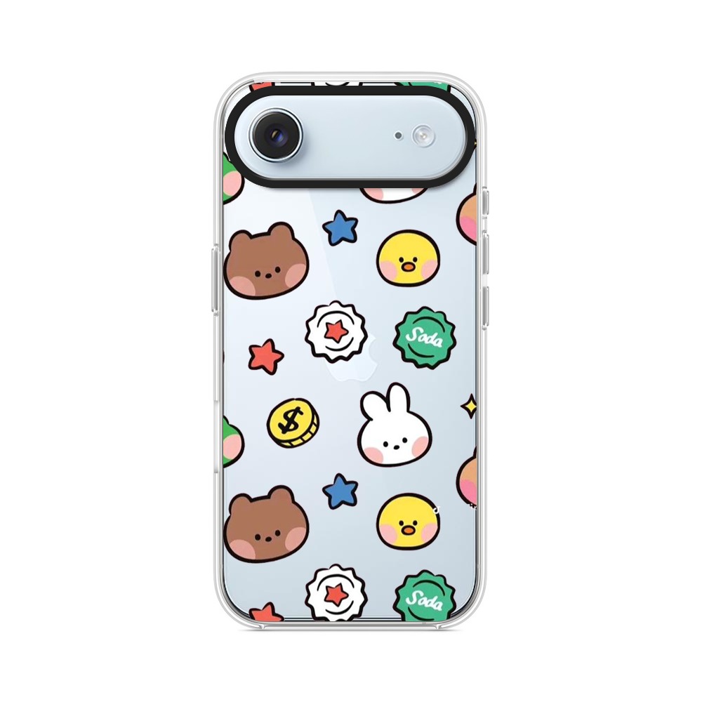 かわいいキャラクターたちのデザイン iPhone Airオリジナルケース