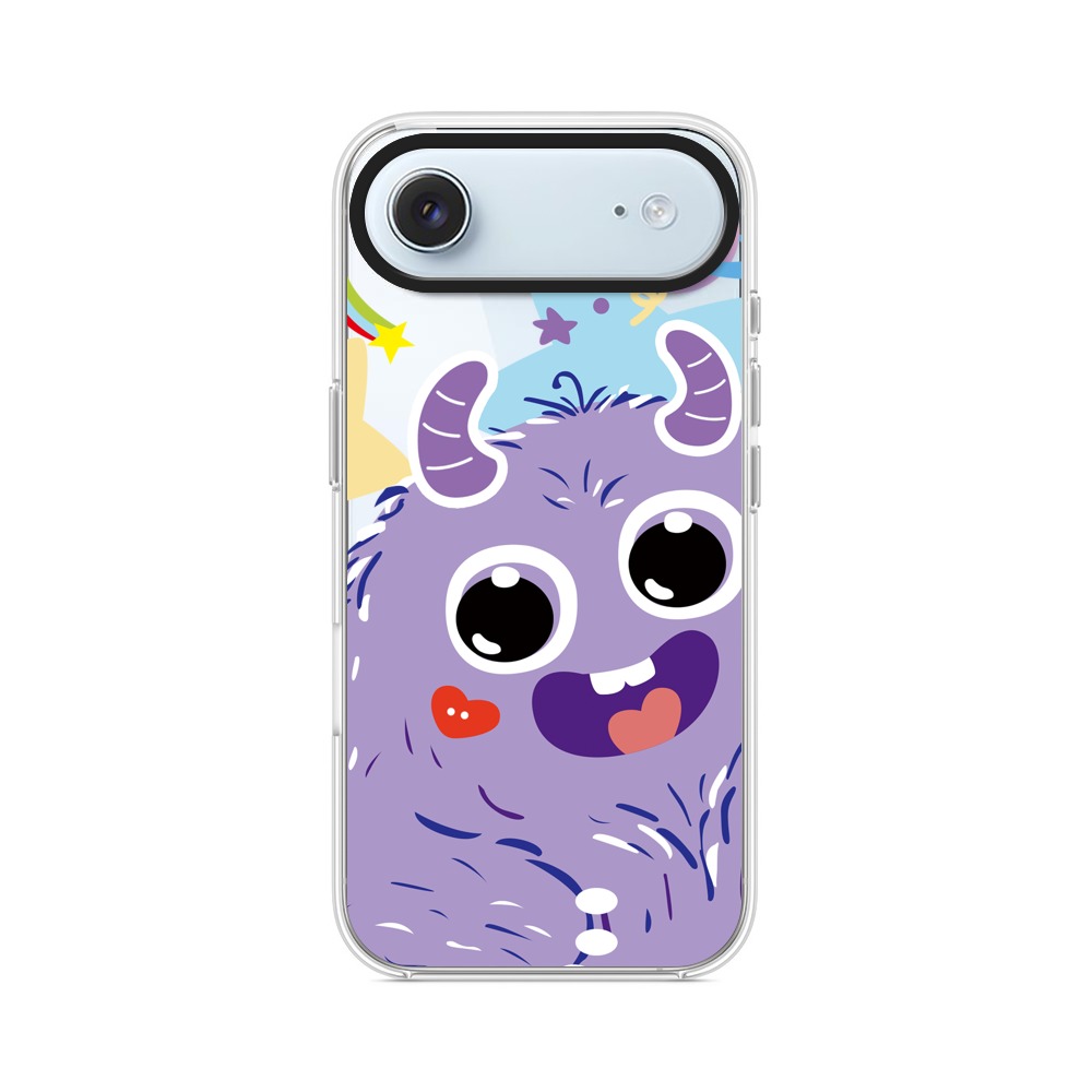 かわいい紫のモンスター iPhone Airオリジナルケース