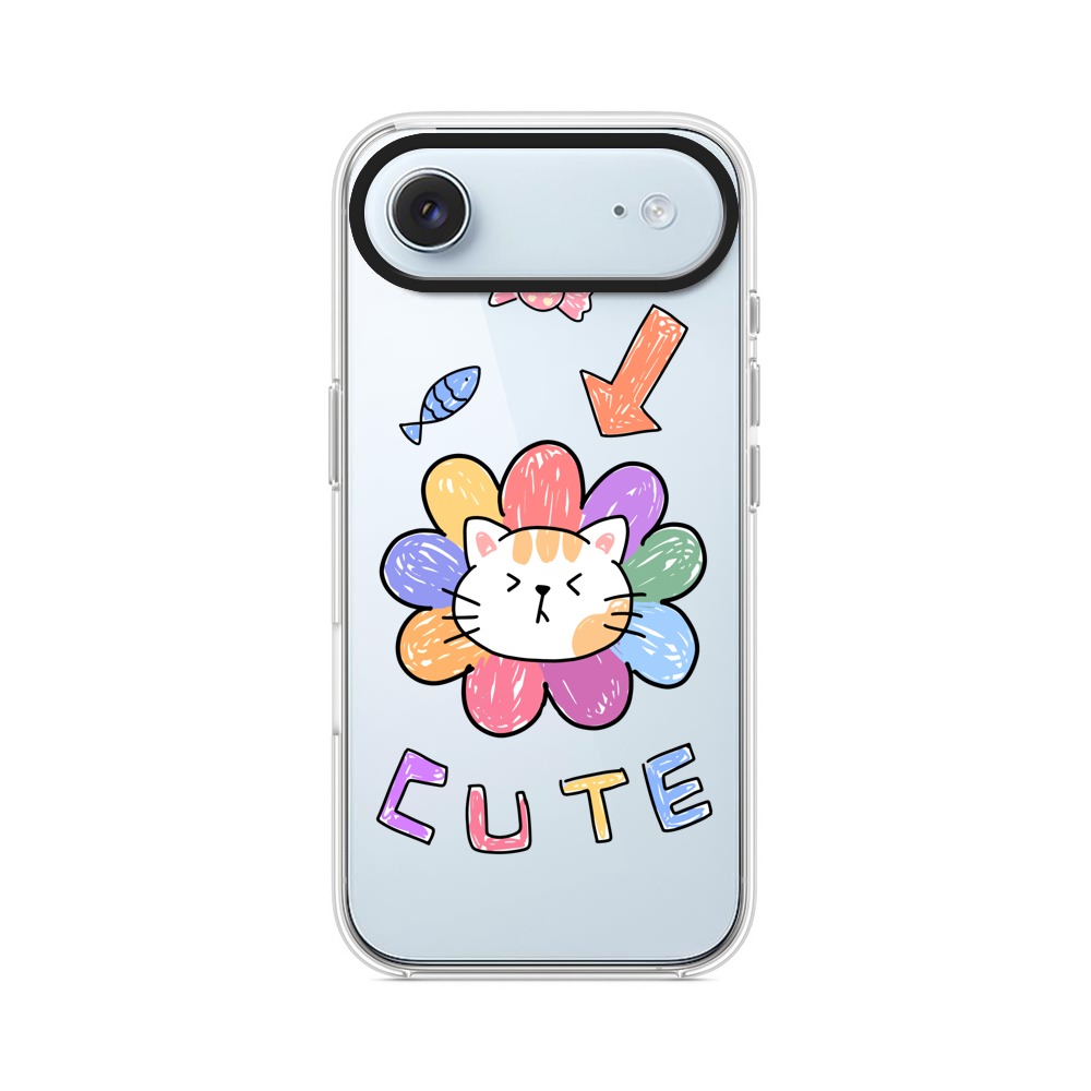 かわいい猫の花 iPhone Airオリジナルケース