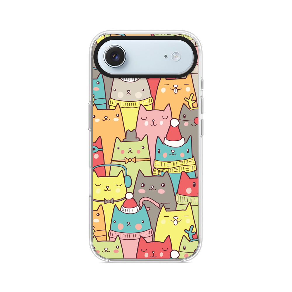 かわいい猫たちのパターン iPhone Airオリジナルケース