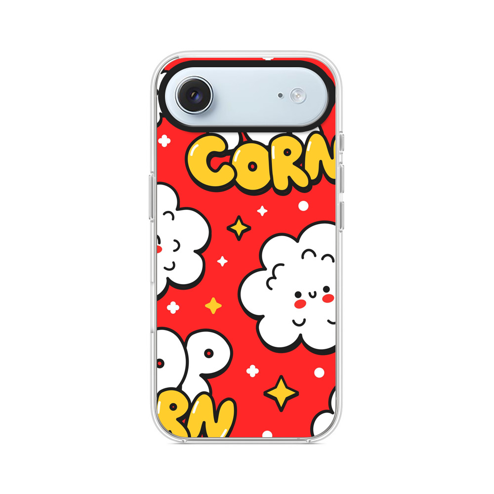 かわいいポップコーンのパターン iPhone Airオリジナルケース