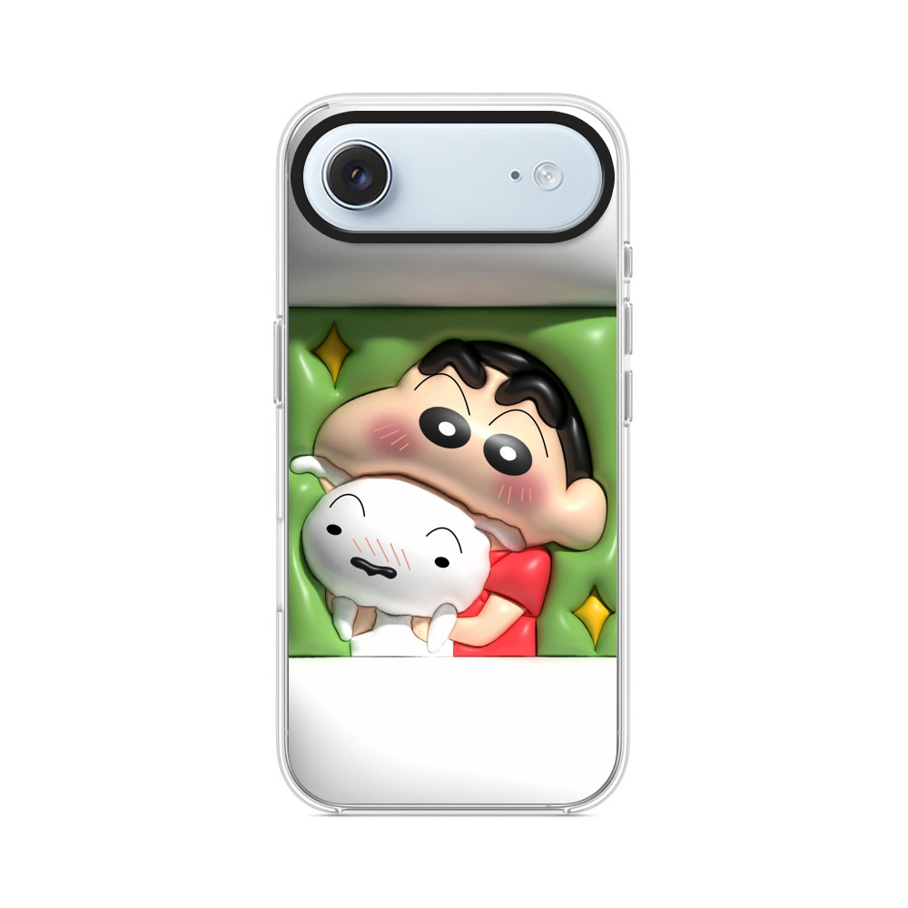 子供と犬の抱擁 iPhone Airオリジナルケース