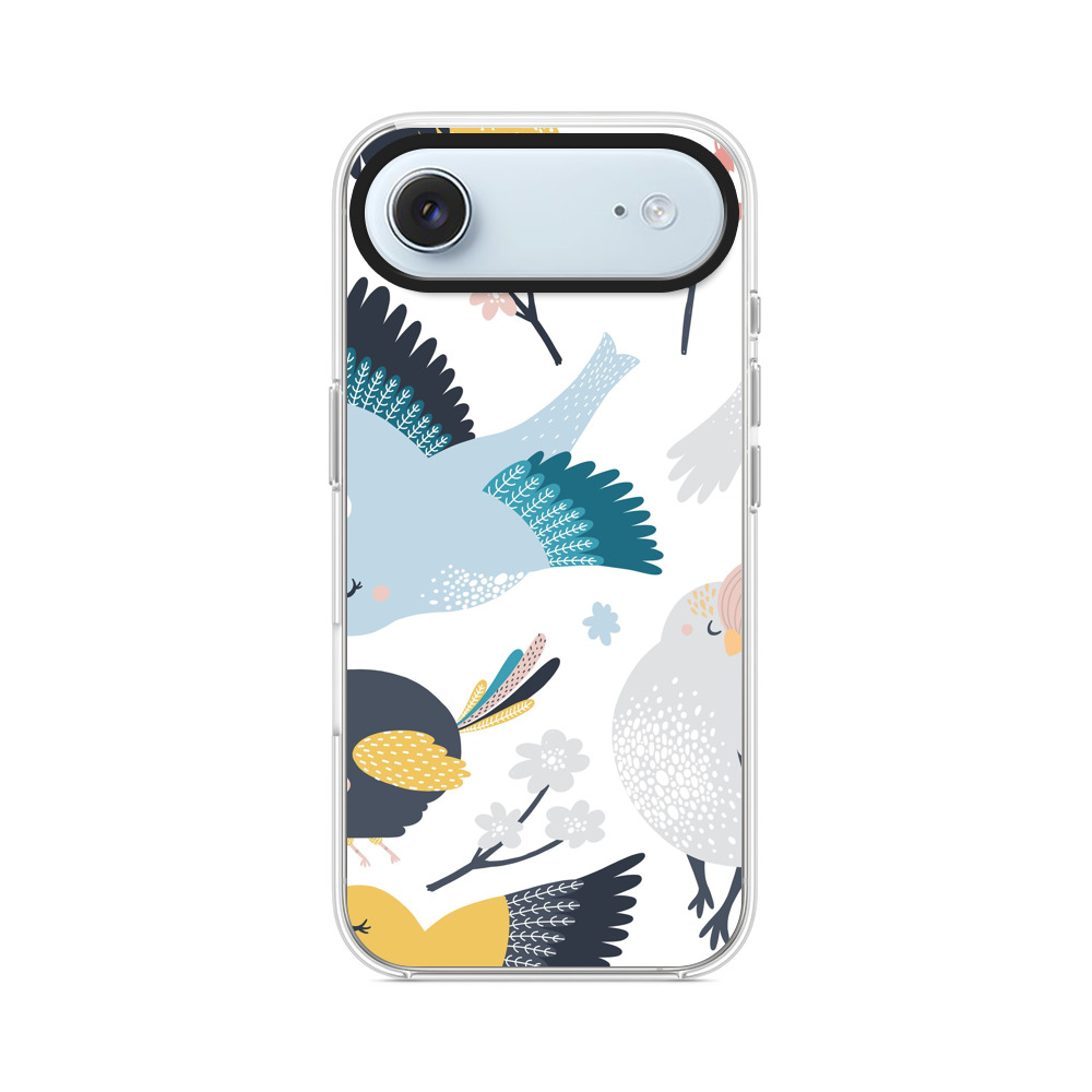 かわいい鳥のパターン iPhone Airオリジナルケース