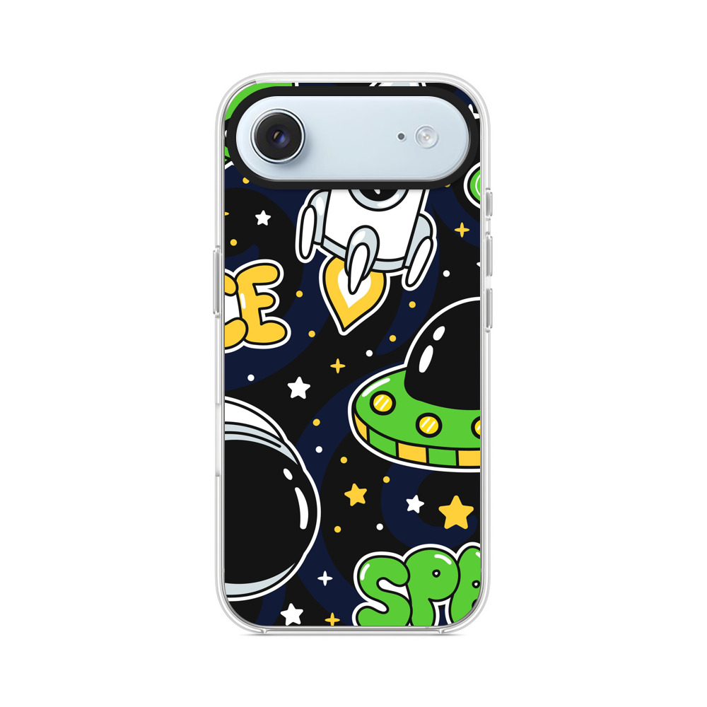 かわいい宇宙と宇宙人のイラスト iPhone Airオリジナルケース
