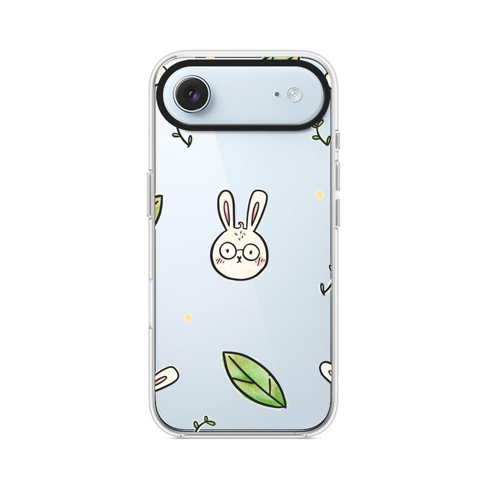 かわいいウサギと葉っぱ iPhone Airオリジナルケース